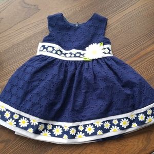 Toddler Dress w/tulle tut underlay lined with slip
